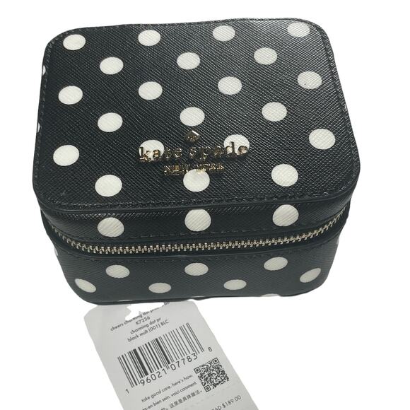 Kate Spade Cheers Boxed Jewelry Holder Charming Dot New - Picture 7 of 10